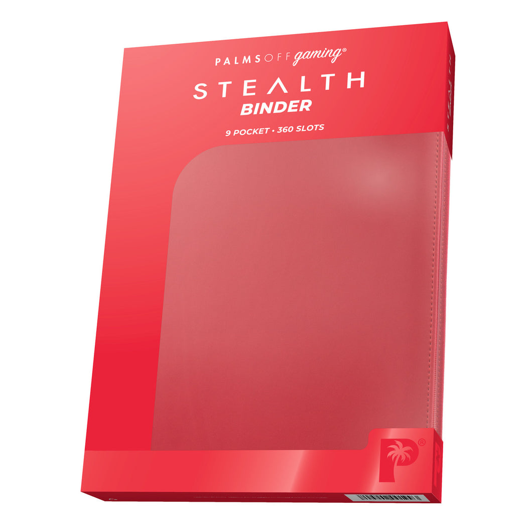 STEALTH 9 Pocket Zip Trading Card Binder - Red