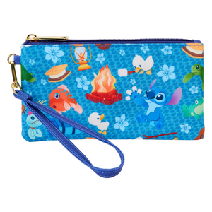 Lilo & Stitch - Camping Cuties 4" Nylon Wristlet Wallet