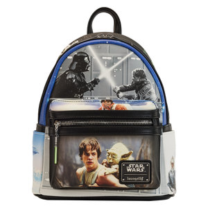LOUNGEFLY - Star Wars - The Empire Strikes Back Final Frames 10” Faux Leather Mini Backpack