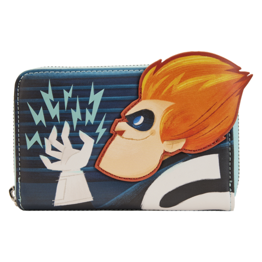 The Incredibles - Syndrome Glow in the Dark 4” Faux Leather Zip-Around Wallet