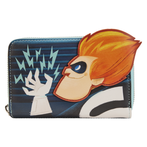 The Incredibles - Syndrome Glow in the Dark 4” Faux Leather Zip-Around Wallet