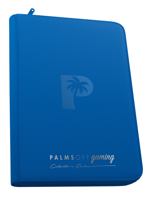 Palms Off Collector's Series Top Loader Zip Binder - 9 Pocket - Blue