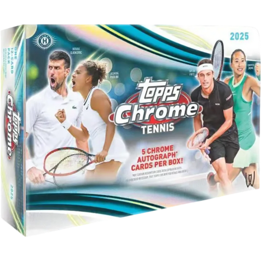 PRE ORDER - 4th March - 2025 Topps Chrome Tennis Breakers Delight Hobby Box