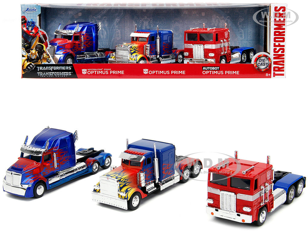 Transformers Optimus Prime Trucks Set of 3 pieces Hollywood Rides S Bazinga Cards Collectibles Arcade