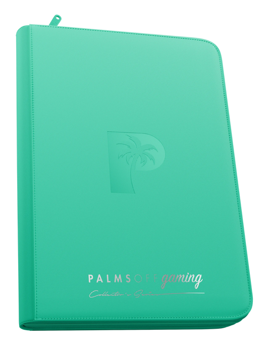 Palms off - Collector's Series Top Loader Zip Binder - 9 Pocket - Turquoise