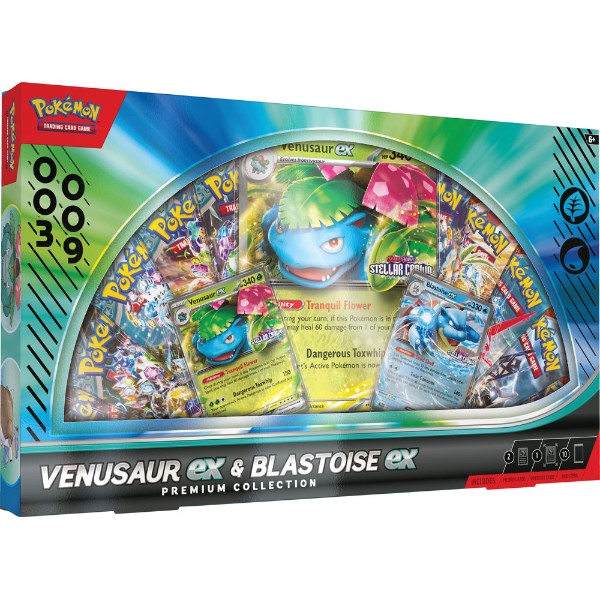 Pokemon - TCG - Venusaur ex & Blastoise ex Premium Collection
