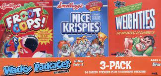 Wacky Packages - 3 Pack Cereal box - Assorted