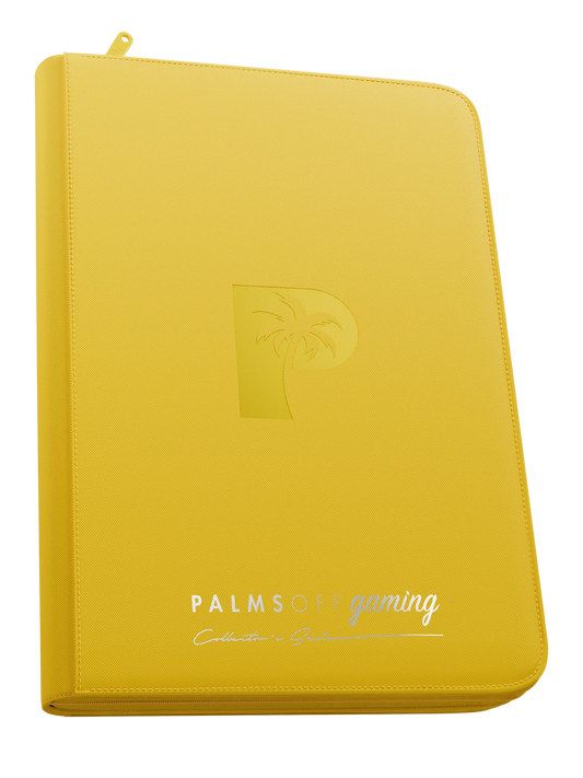 Palms Off - Collector's Series Top Loader Zip Binder - 9 Pocket - Yellow