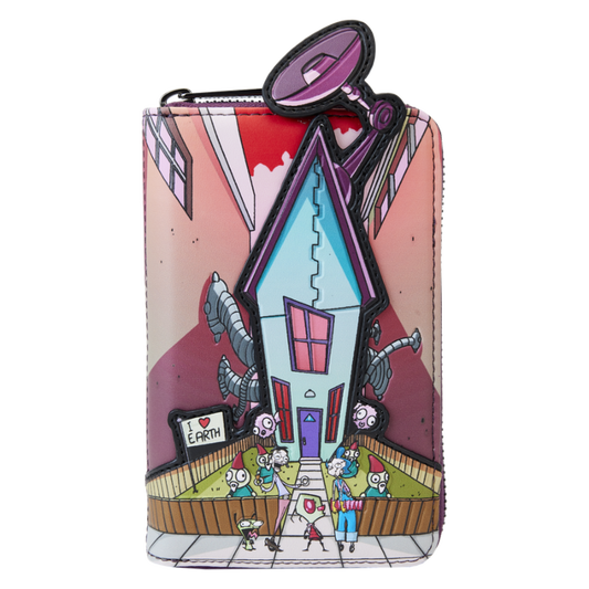 Invader Zim - Secret Lair 4” Faux Leather Zip-Around Wallet