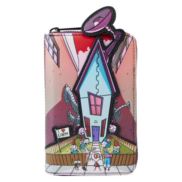 Invader Zim - Secret Lair 4” Faux Leather Zip-Around Wallet