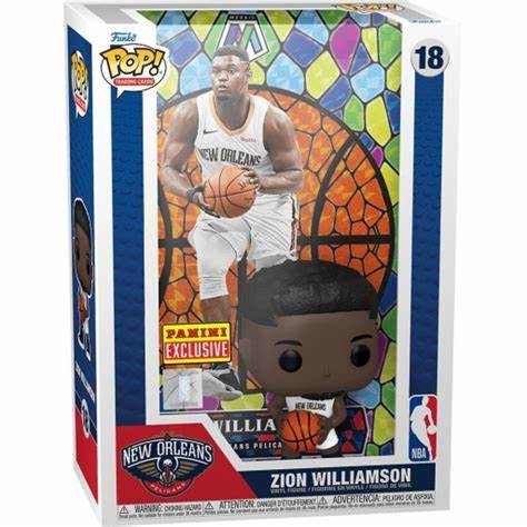 Funko POP! Trading Cards Mosaic NBA Basketball Zion Williamson New Orleans Pelicans #18