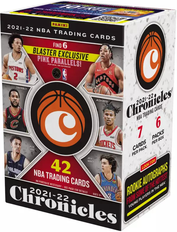 Panini 2021-22 NBA Chronicles Basketball Blaster Box Trading Cards