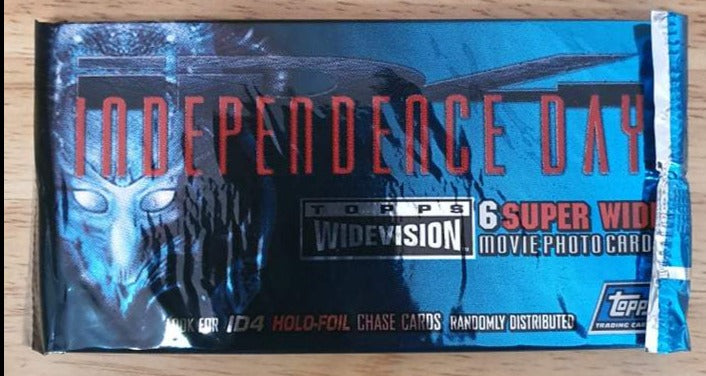 1996 Topps Independence Day Widevision Movie Cards Sng Pack