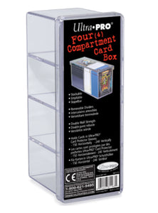 ULTRA PRO 4 Compartment Card Box Specialty Holde