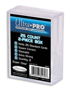 ULTRA PRO 2 Piece 25ct Card Storage Box (2 Pack)