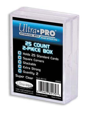 ULTRA PRO 2 Piece 25ct Card Storage Box (2 Pack)