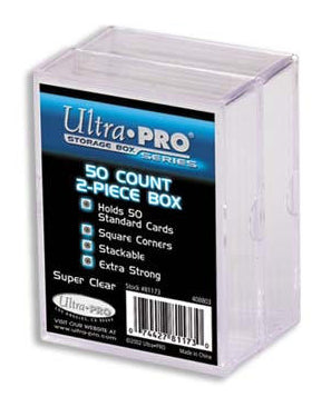 ULTRA PRO 2 Piece 50ct Card Storage Box (2 Pack)