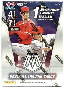 2021 Panini Mosaic Baseball 7-Pack Blaster Box (Green Parallels!)