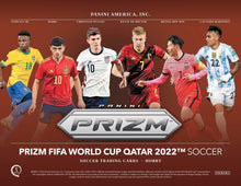 Load image into Gallery viewer, 2022 PANINI PRIZM WORLD CUP SOCCER SEALED HOBBY BOX
