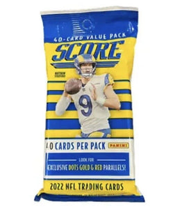 2022 Panini Score Football Value/Cello Pack (40 CARDS)